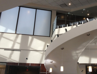 Commercial Film Inside Building with Stairs